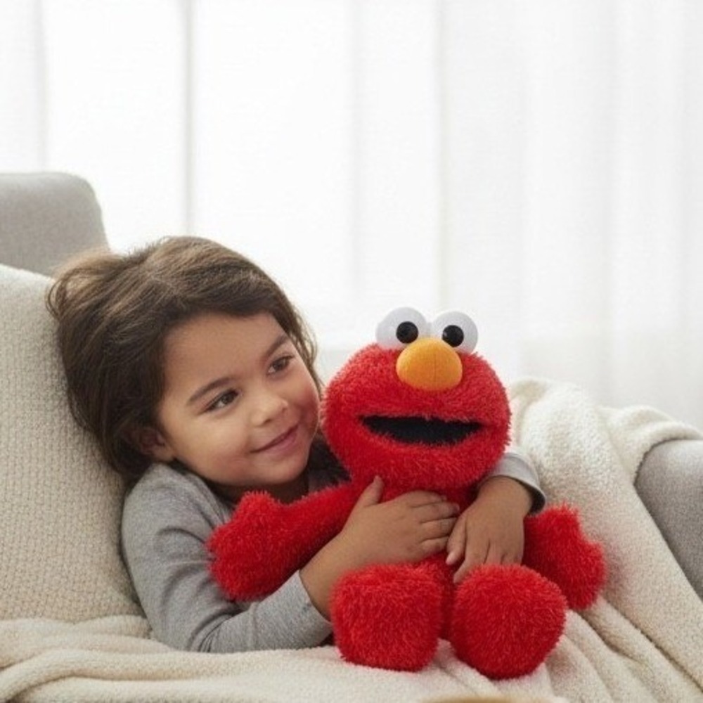 Sesame Street Tickle Me‎ Elmo Plush Red Shaggy Stuffed Animal Toy Classic